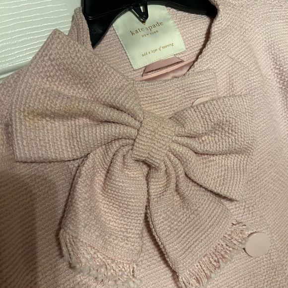 Kate Spade Light Pink Cape with Bow Accent - Picture 4 of 4